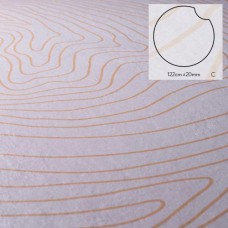 Keramische staptegel Dunes model C rond 122x2 cm