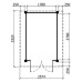 Tuinhuis Duxtail 120 vuren Bazel 200x300 cm dubbele deur