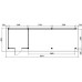 Tuinhuis Duxtail 120 douglas Malters 250x250 luifel 600 cm enkele deur