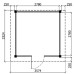 Tuinhuis Duxtail 120 douglas Horn 300x300 cm enkele deur