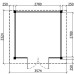 Tuinhuis Duxtail 120 douglas Horn 300x300 cm dubbele deur