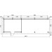 Tuinhuis Duxtail 120 douglas Loretto 400x300 luifel 600 cm enkele deur