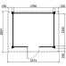 Tuinhuis Duxtail 120 douglas Paggau 300x250 cm enkele deur