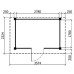Tuinhuis Duxtail 120 douglas Naters 300x200 cm enkele deur