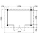 Tuinhuis Duxtail 120 douglas Naters 300x200 cm dubbele deur