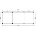 Overkapping overhead design vuren Melle 800x300 cm