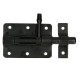 Plaatgrendel 65x50 mm Zwart