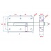 Plaatgrendel 80x55 mm Zwart