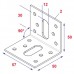 Verstelbaar hoekanker 60x50x50 verzinkt