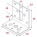 Verstelbaar hoekanker 60x60x40 verzinkt