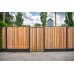 Tuinscherm Dronten hardhout 180>90x180 cm