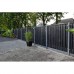 Tuinscherm Stuttgart zwart gespoten grenen 180x150 cm