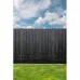 Tuinscherm Stuttgart zwart gespoten grenen 180x90 cm