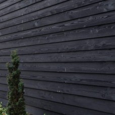 DHZ wand vuren zweeds rabat 300 cm zwart gedompeld