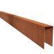 Cortenstaal U-profiel 50 opsluitband 5x15x100cm