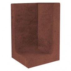 L-hoekelement 30x30x50 cm corten bruin