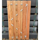 RESTPARTIJ Tuindeur Privacy hardhout met slot 195 x 90 cm