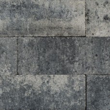 Linea palissade strak 10x10x60 cm grijs/zwart