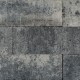 Linea palissade strak 10x10x60 cm grijs/zwart