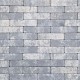 Strak waalformaat 20x5x6 cm grijs/zwart
