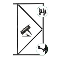 Deurframe ijzer zwart gespoten 155x100 cm