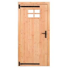 Douglas Excellent enkele klampdeur met klein raam 100x205 cm linksdraaiend