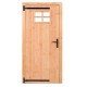 Douglas Excellent enkele klampdeur met klein raam 100x205 cm rechtsdraaiend