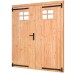 Douglas Excellent enkele klampdeur met klein raam 185x205 cm linksdraaiend