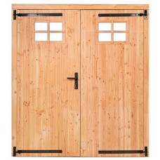 Douglas Excellent enkele klampdeur met klein raam 185x205 cm linksdraaiend