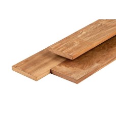 Hardhouten vlonderplank Garapa glad geschaafd 2,1x14,5 cm