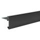 Aluminium daktrim zwart standaard 6,0 x 6,0 x 250cm