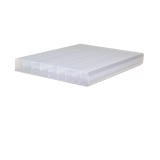 Polycarbonaat kanaalplaat 1 zijdig UV opaal wit