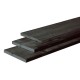 Douglas fijnbezaagde plank 2,2x20x400 cm zwart gedompeld