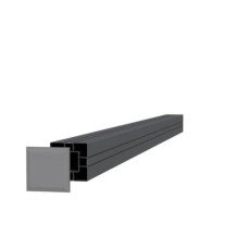 Tuinpaal aluminium 8,4x8,4x205 cm antraciet