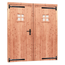 Dubbele 1-ruits deur inclusief kozijn 168x201 cm Redvision