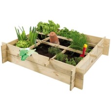 Minigarden grenen 90x90x20 cm groen geïmpregneerd