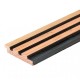 Douglas geschaafd triple profiel zwart/onbehandeld 2,5x14,5x500 cm