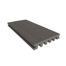 NewTechWood composiet dekdeel enkelzijdig houtstructuur 2,3x13,8x400 cm Silver Grey