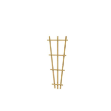 Grenen V-trellis 30-65x150 cm groen ïmpregneerd