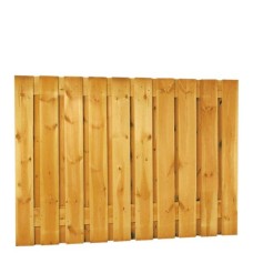 Tuinscherm geïmpregneerd grenen 21 planks 180x130 cm 17 mm recht