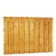 Tuinscherm geïmpregneerd grenen 21 planks 180x130 cm 17 mm recht