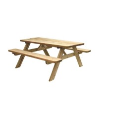 Picknicktafel Easy 40 mm geïmpregneerd en zwart gedompeld