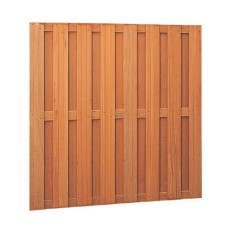 Tuinscherm hardhout 18-planks 14 mm 180x180 cm