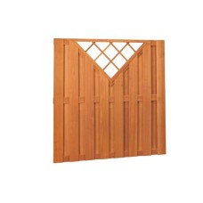 Tuinscherm hardhout 18-planks 14 mm 180x180 cm V-trellis