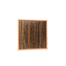 Bamboescherm van zwart bamboe in douglas frame 186x186 cm