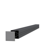 Tuinpaal aluminium 8,4x8,4x185 cm antraciet