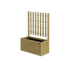 Hillhout bloembak trellis Elan Excellent geïmpregneerd 89x42x42 cm