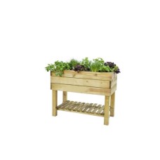 Minigarden robuust grenen 80x100x50 cm groen geïmpregneerd