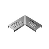 Ultra Drain Silverline Wave Rooster L-hoek +€ 11,95