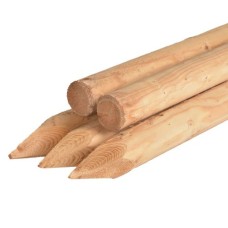 Ronde paal grenen gefreesd Ø10x300 cm